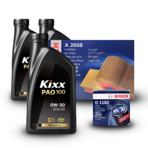 더 뉴 K5 (JF) 2.0 가솔린 엔진오일세트 킥스 파오100 0W30 (PAO100) (구) 파오1
